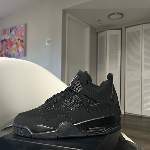 Jordan retro 4 black cat size 9-10 - Picture 1 of 7